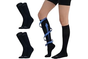 MONFOOT Compression Socks for Men & Women, 15-20 mmHg (3 Pairs) - Best Circulation socks for Nurses, Athletic, Travel