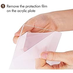 MEISHIDA Clear Acrylic Shelf, Set of 2 Invisible