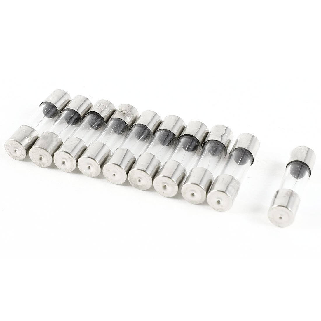 Copapa Glass Fuses Tubes 2Amp Fast Acting fuses 50 Pcs 5x20mm 250V (2 Amp)