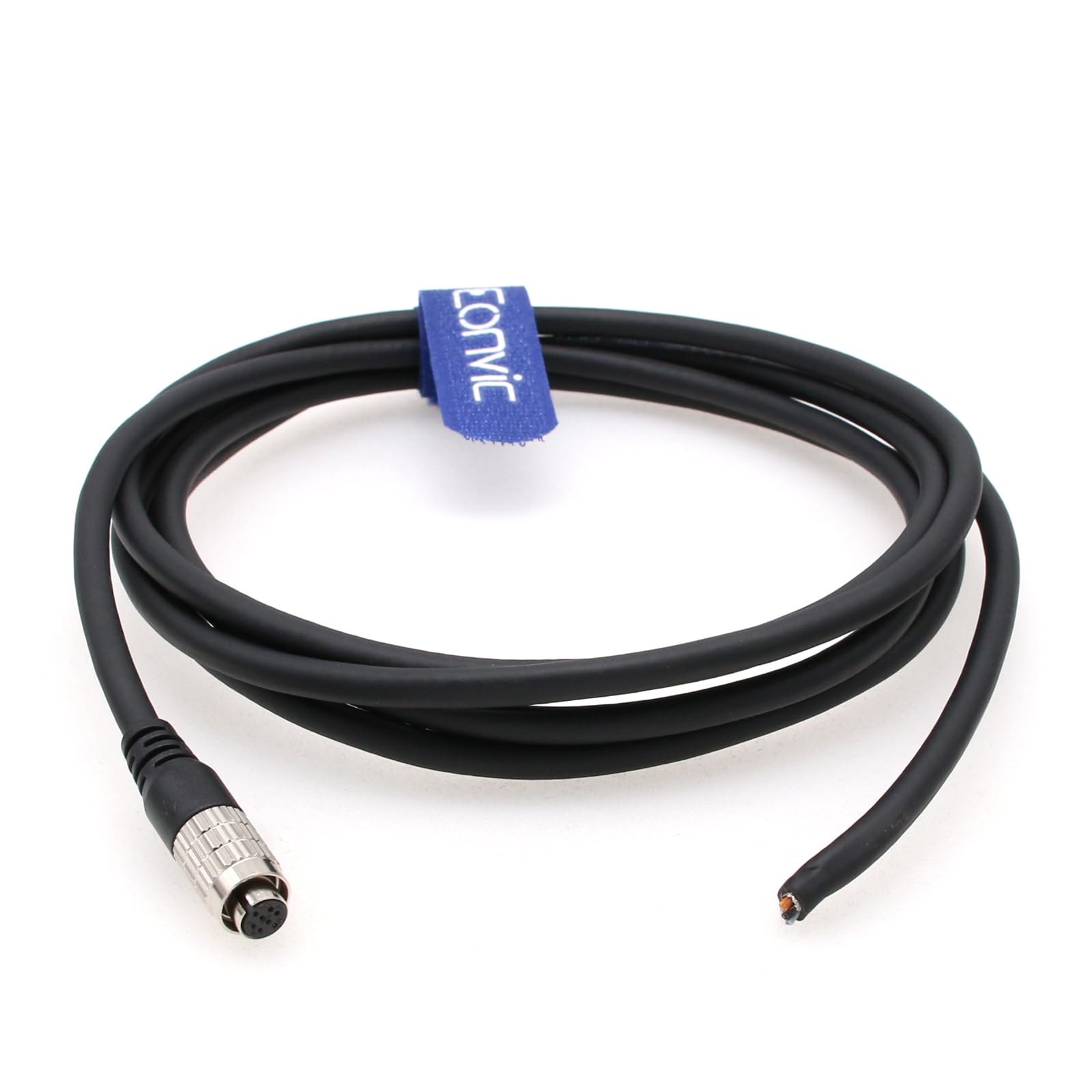 Eonvic Hirose 8 Pin Female to Open End for Industrial Camera I/O Cable 8 Pin Hirose HR25-7TP-8P(72) Shielded Cable (5M)