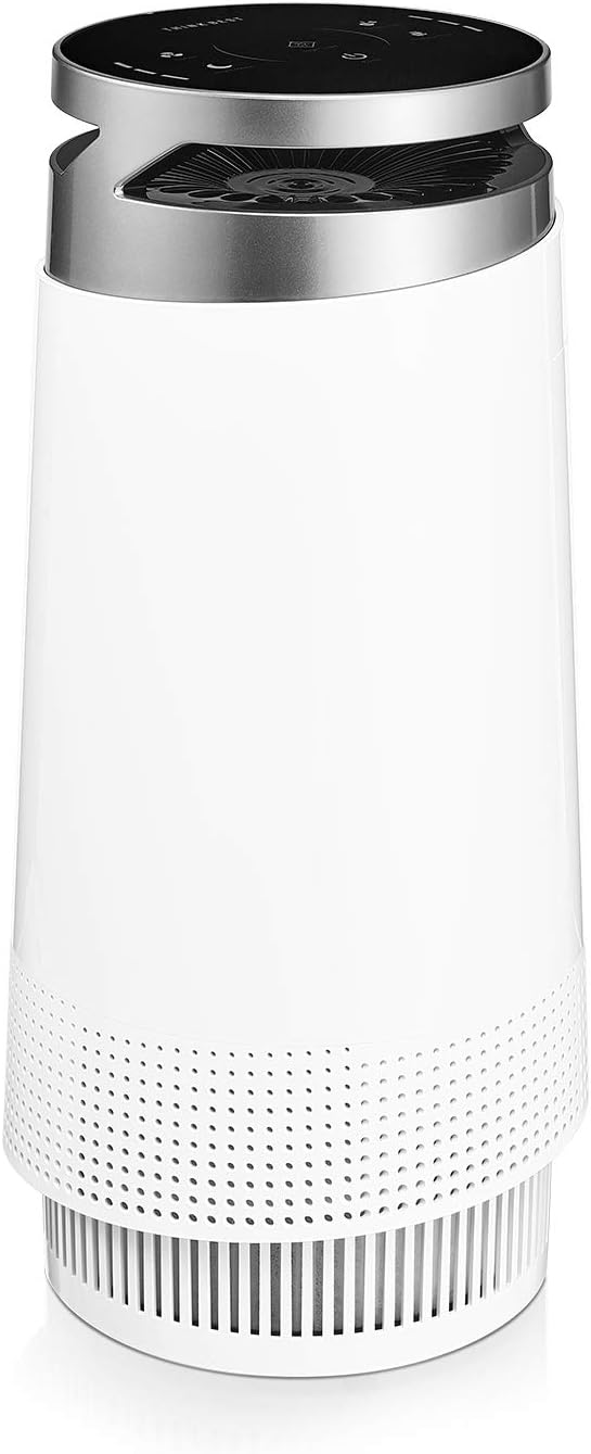 Think Best Air Purifier for Home, Smokers, Allergies, Pet Hair, True HEPA Filter, Ultra-Quiet Technology, 4-Stage Filtration. Odor, Dust, Smoke, Mold Remover with Ionizer, Multispeed Fan, Night Mode