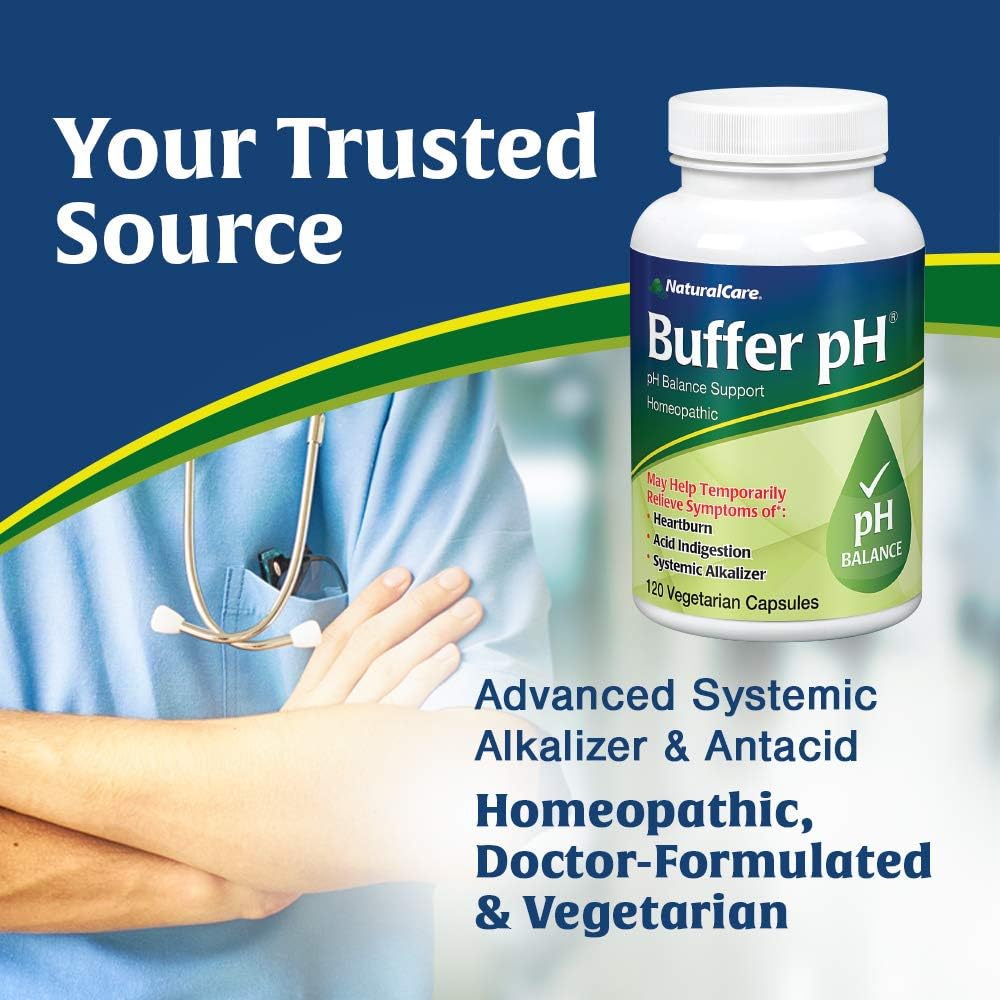 VAXA Homeopathic Medicinal Systemic Alkalizer for Buffering an Acid pH System, Buffer-pH, Capsules , 120 capsules: Health & Personal Care