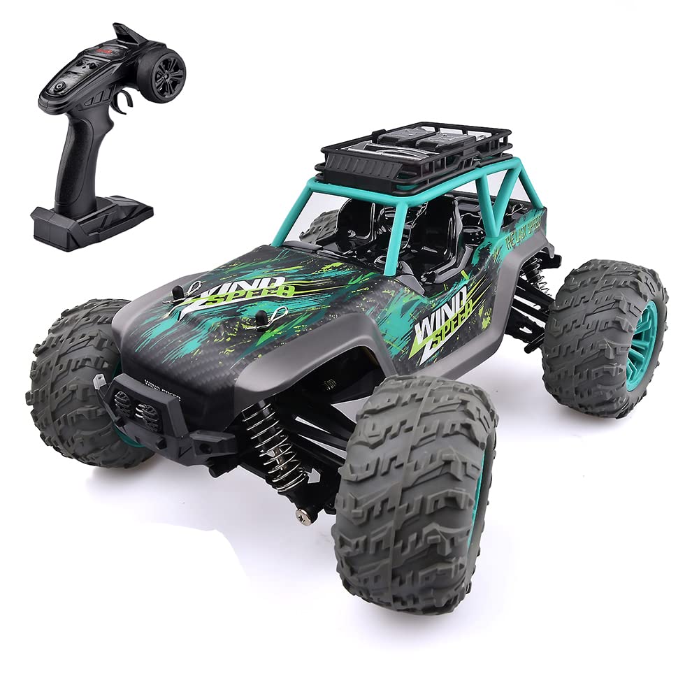 MaxTronic Remote Control Cars,28MPH High Speed Hobby RC Car,4WD Off Road 1:14 Monster Truck, 2.4Ghz Radio Controlled Crawler Vehicle with 2 Batteries Christmas Birthday Gift for Boys Teens Adults