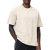 Distressed Oversized Tshirts for Men Vintage Washed Unisex Tees Cotton Casual Hipster Short Sleeve Tops