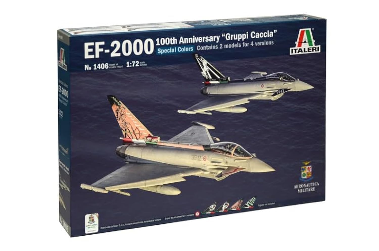 ITALERI 1:72 EF-2000 100th Anniv. Gruppi Caccia, 222 mm (510001406)