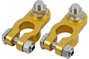NARATI Battery Terminal Connectors, Heavy Duty Positive Negative car battery post terminal connector,Compatible with Tractor Marine truck RV (2 Pcs)