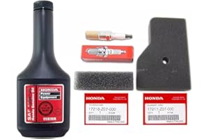 Honda EU2000i / EU2200i / EB2000I Generator Tune-Up Kit - Includes 17211-Z07-000 Air Filter, 17218-Z07-000 Outer filter, 98056-55777 Spark Plug and 08213-10W30 12oz Bottle of 10W-30 Oil