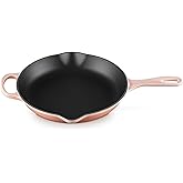 Le Creuset Enameled Cast Iron Signature Iron Handle Skillet, 10.25", Peche