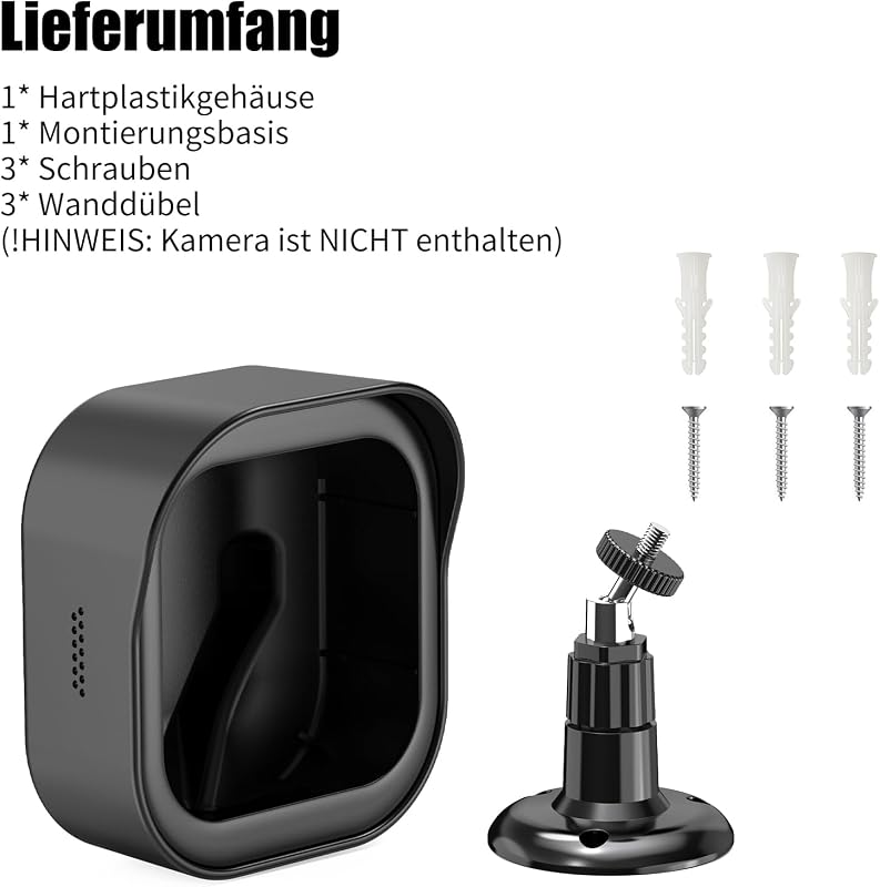 Blink Outdoor 4 Kamera Halterung (1 Stück), 360° Verstellbare Wandhalterung mit Wetterfester Schutzhülle, Montagehalterung für Blink Kamera Outdoor 4 (4. Gen)/ 3. Gen/Außenkamera 2K+