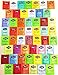 PowerTea Medley Gift Box Yogi Tea Variety 50 Tea Bags with Power for Apple Honey Sticks