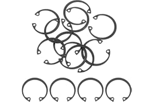 uxcell 10Pcs 1-1/16" Internal Retaining Ring Circlip, 65 Mn Spring Steel Internal Circlip Snap Rings C-Clips for Grooved Shaf