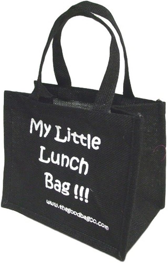 The Good Bag Company My Little Lunch Bag (Black) Amazon.co.uk Clothing