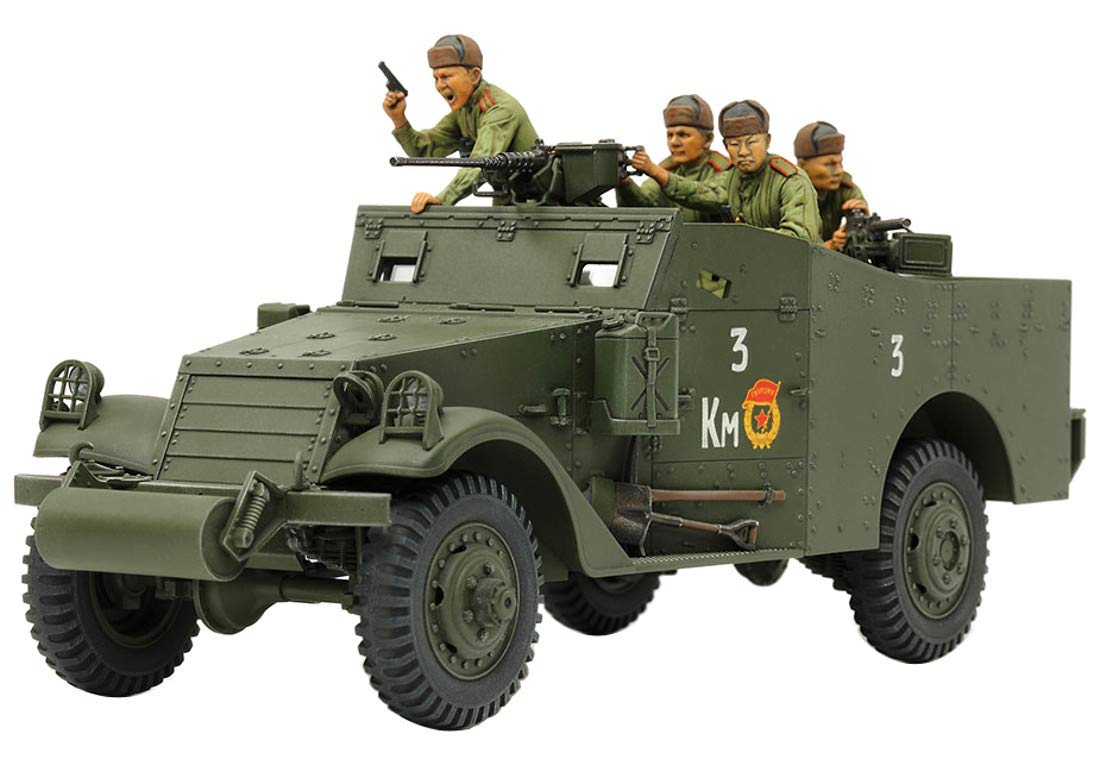 Tamiya 35363 – 1:35 US M3A1 Scout Car Model Construction Plastic Kit, Unvarnished