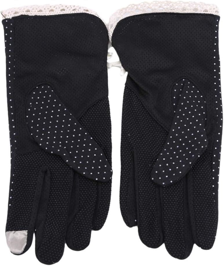 GOMYIE Women Lightweight Sunblock Gloves Summer Uv Protection Driving Cotton Gloves