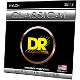 DR Strings CN-M Acoustic Classical Guitar Strings &ndash; Silver Plated, Medium Tension, Long-Lasting Performance