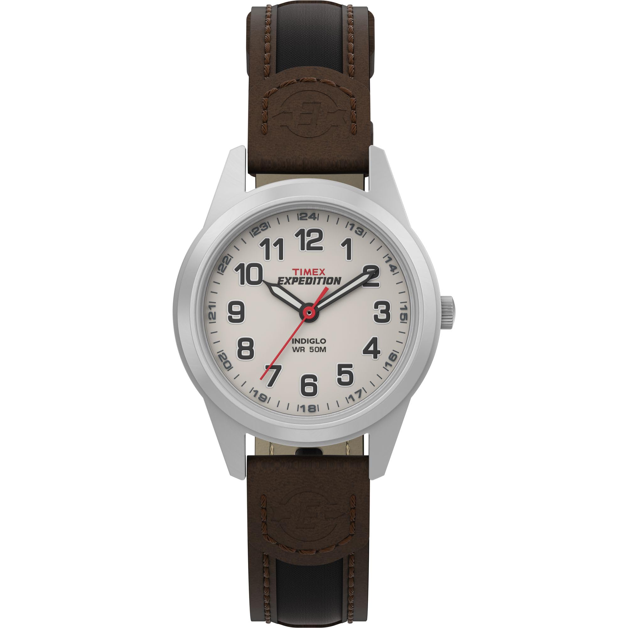 Timex Ladies Expedition Metal Field Watch T41181PF with Mini Leather Fabric Strap — image 1