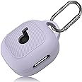 PUCGUE for Anker Soundcore P40i Case Cover, Soft Silicone Case for Soundcore P40i, Shockproof Protective Skin Cover for Anker P40i with Carabiner, Front LED&Logo Visible (Purple)
