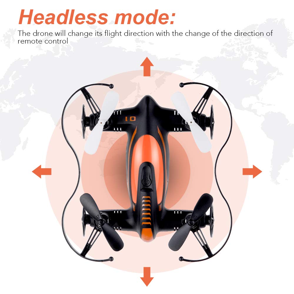 Lictin Kids Mini Drone-2.4G 6 Axis Mini Drone for Kids RC Quadcopter RC Helicopter Plane with Altitude Hold 3D Flips and Headless Mode Easy Fly for Beginners