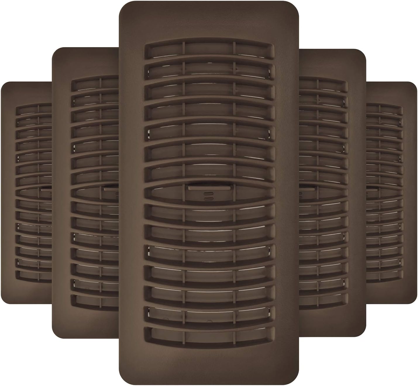 Registers, Grilles & Vents - Imperial RG1441 Louvered Plastic Floor Register, 4x10 Inch, Brown, 5 Count