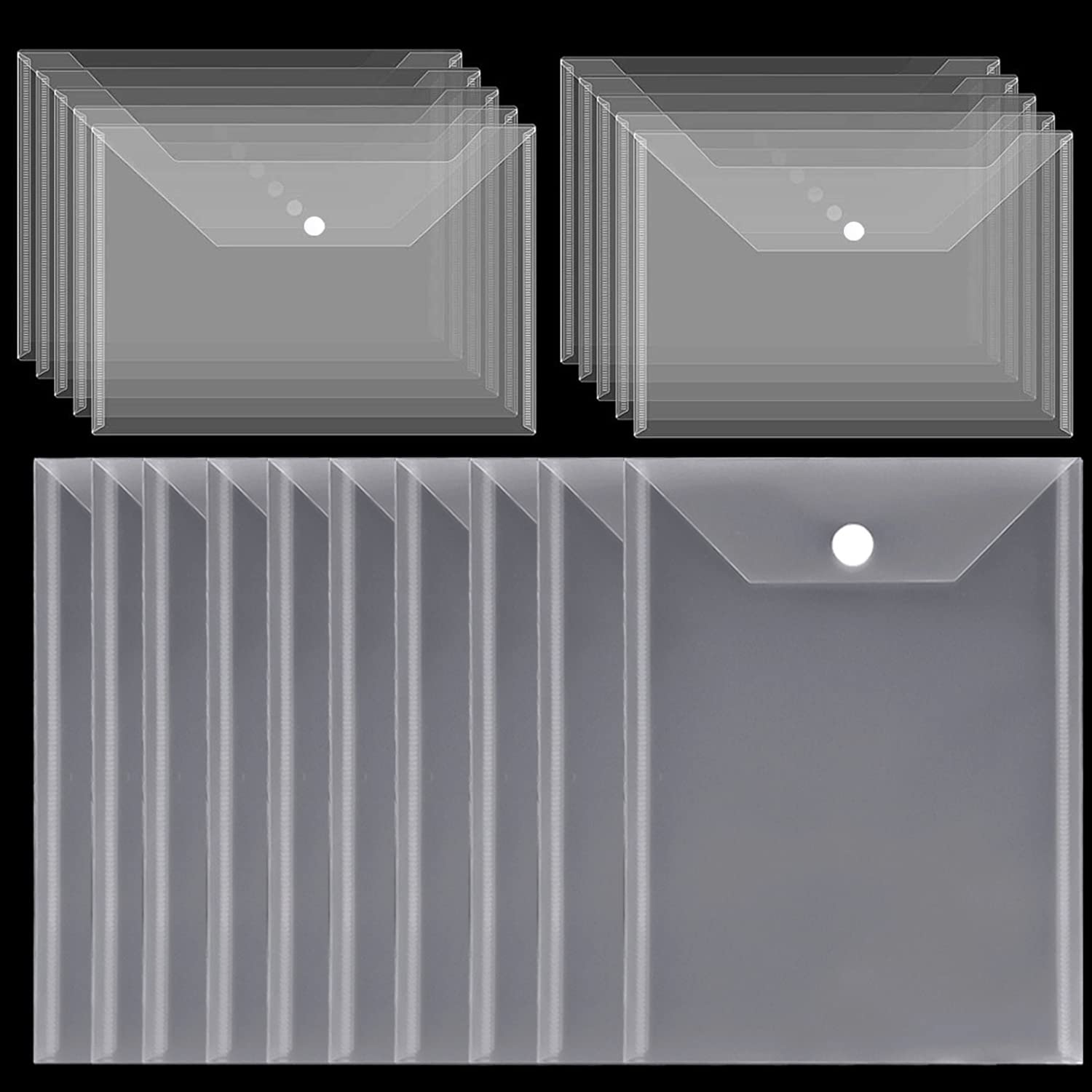 20 Pieces Dies&Stamp Storage Envelope Strong Stick-up Magic Sticker Clear Package Useto Storage Cutting Dies Rubber Clear Stamp Template Embossing Stencild Card Making Storage Folders Holder Pockets