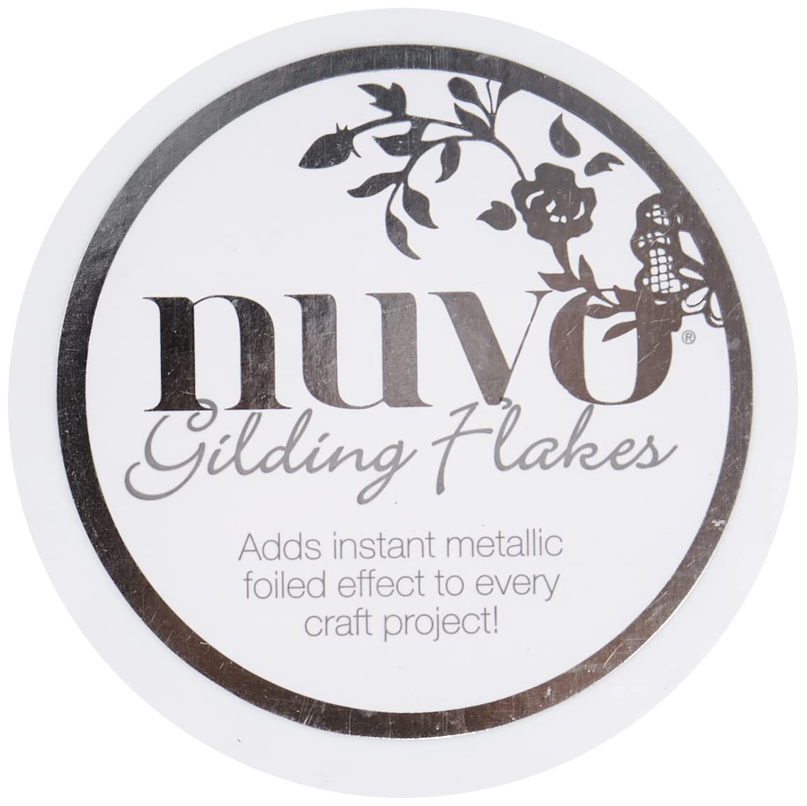 Tonic Studios 851N Nuvo Gilding Flakes, 6.8 oz, Silver Bullion
