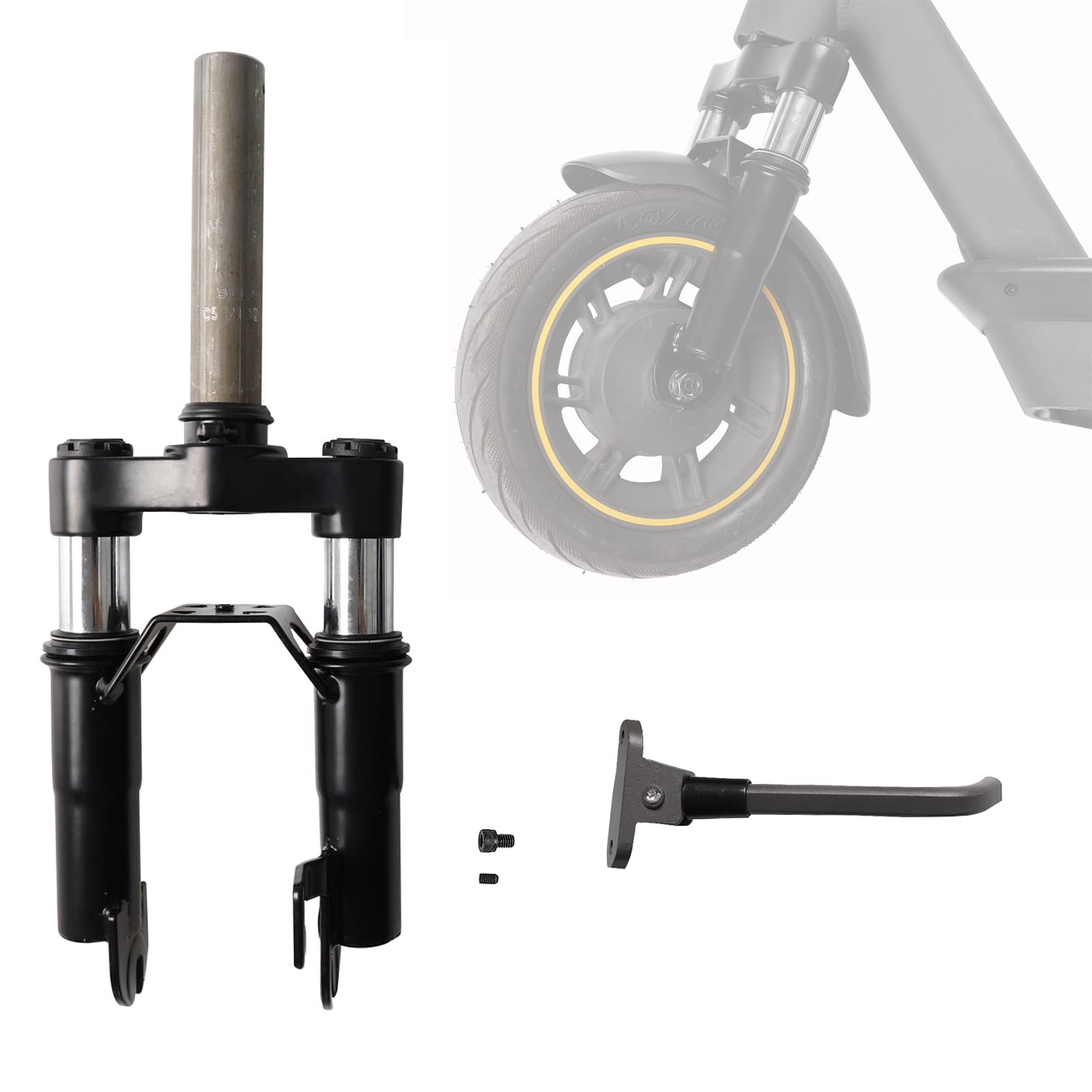 MotuTech Front Suspension Fork Kit for Segway Ninebot Max G30 G30LE G30LE Ⅱ G30D Anti-Vibration Accessory Kickstand (Horizontal)