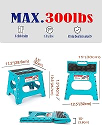 ACSTEP Folding Step Stool 9 inch Height Non-Slip