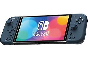 HORI Nintendo Switch Split Pad Compact (Midnight Blue) - Ergonomic Controller for Handheld Mode - Officially Licensed by Nint