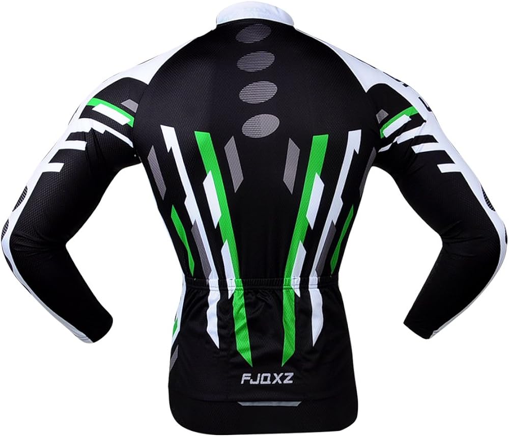 fjqxz Men's Cycling Jersey Breathable Quick Dry Long Sleeve Set Outfit F011C: Clothing