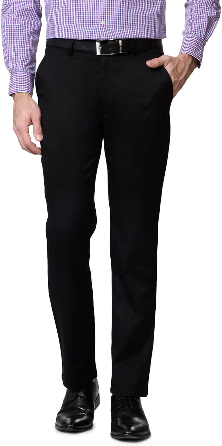 Buy Peter England Black Trousers at Amazon.in