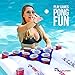 Play Platoon H2PONG Inflatable Party Pong Raft with Cooler, Includes 5 Ping Pong Balls - Floating Pool Party Game Float Set with Built in Cooler