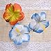 Sumind 72 Pieces Hibiscus Flowers Hawaiian Flowers Artificial Flowers for DIY Decoration, 6 Colors