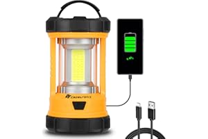 CT CAPETRONIX Camping Lantern, 3200LM Bright Camping Light, 4600mAh Rechargeable LED Lantern for Power Outages, 5 Light Modes Lantern Camping Lamp for Fishing/Hurricane/Emergency, Camping Must Haves