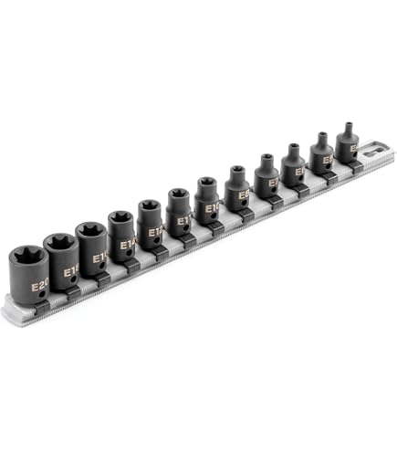 TEKTON 8-Piece 3/8 Drive Triple Square Impact Bit Socket Set – M4 To M12 With Rail (SIB91104) Triple Square Impact Bit Socket Set 3/8 Drive TEKTON 8-Piece 3/8 Drive Triple Square Impact Bit Socket Set – M4 To M12 With Rail (SIB91104) Triple Square Impact Bit Socket Set 3/8 Drive