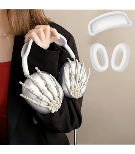 AirPodsMax カバー アクセサリー スカル Amazon.com: Cute Skull Cover for Airpods Max,Clear 3D