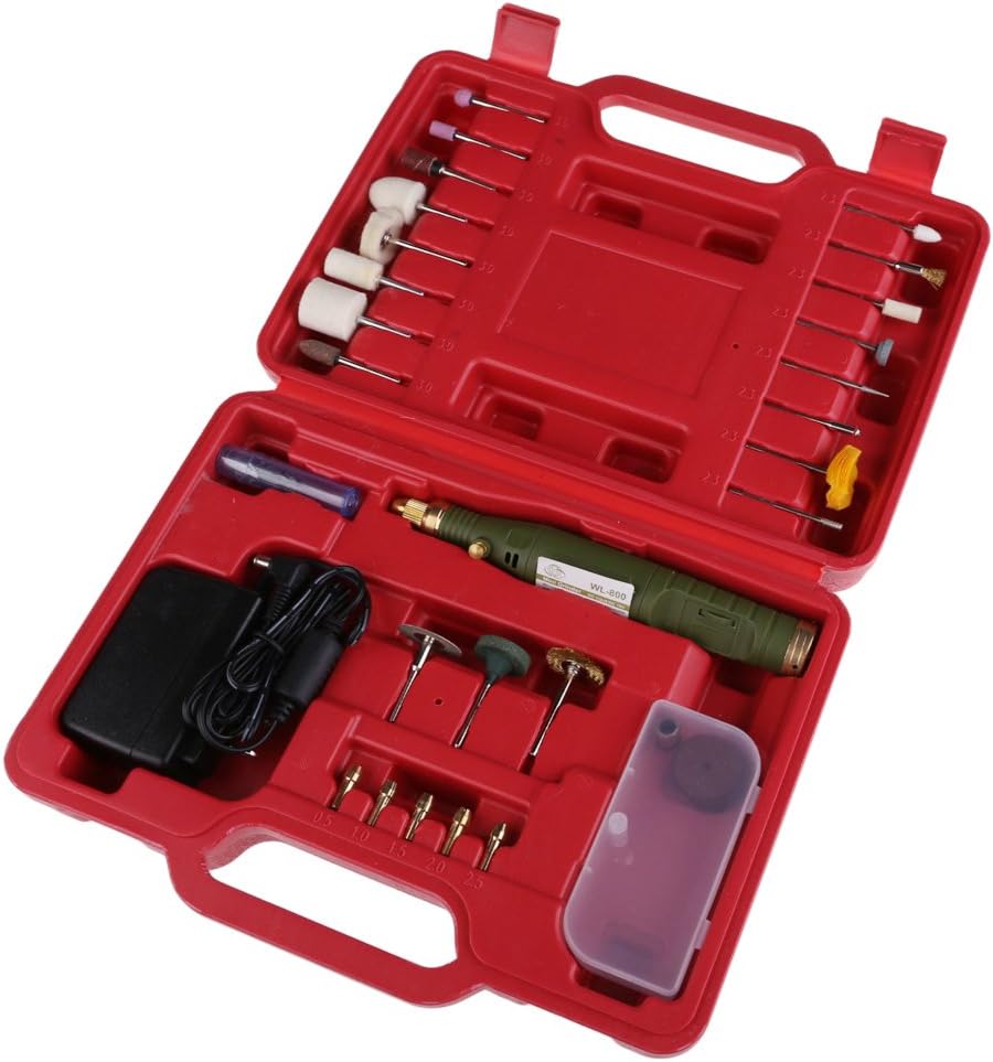 Chinatera Mini Drill Set Mini Drill Grinder Kit Micro-drill Electric Grinding Suit