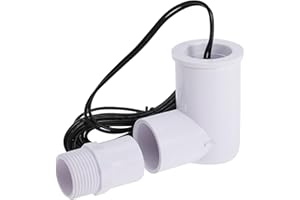 SEWEDER SS2 Float Switch L-Shape with 3/4 Inch Adaptor and 6Ft Wire Water Float Switch for HVAC Drain Pan Condensate Outlet