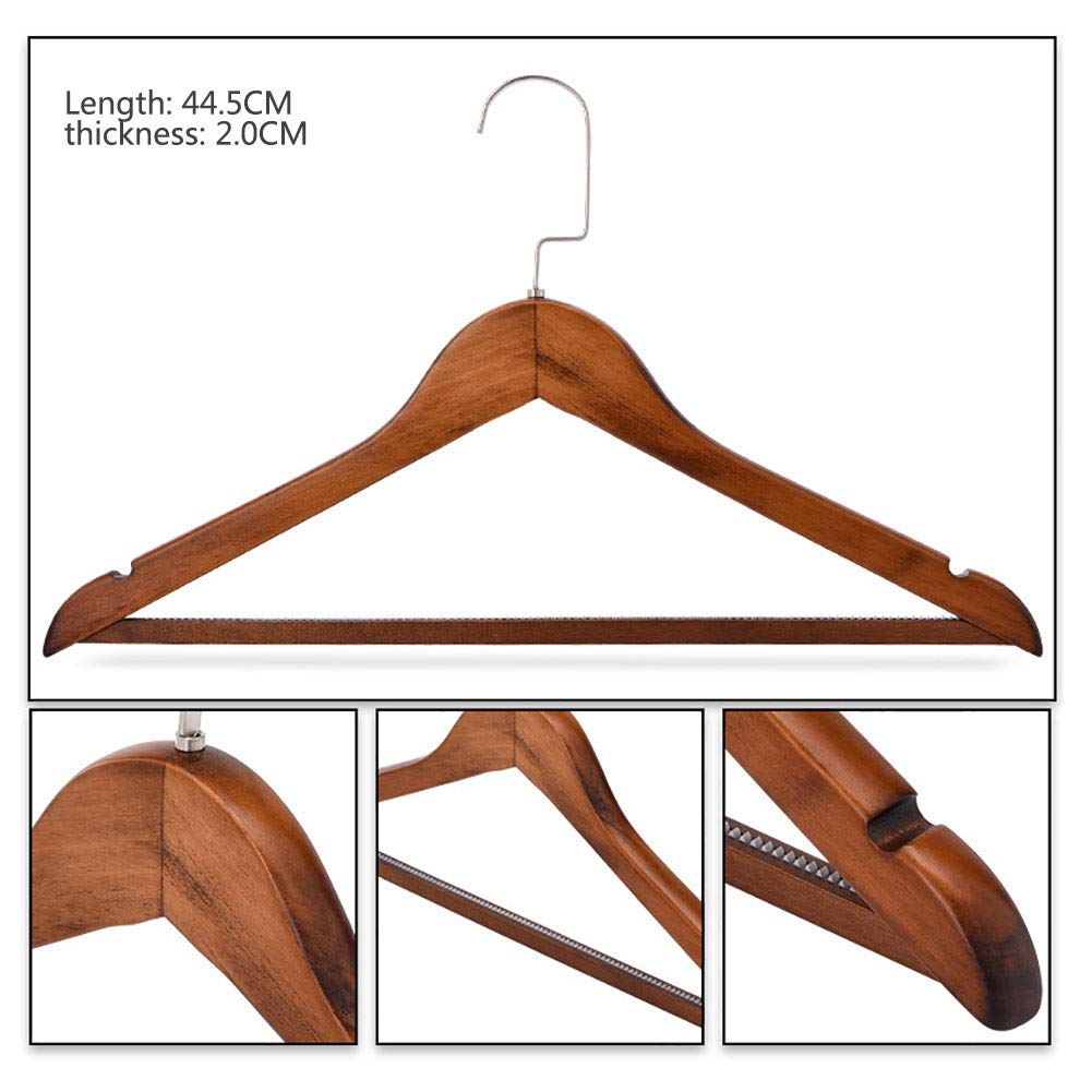 Almacenamiento y organización NANANA Perchas de Madera para Traje