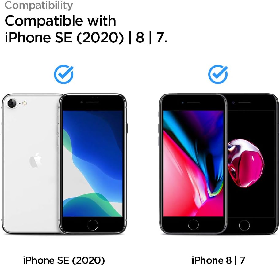 Spigen 2 Pack AlignMaster Tempered Glass Screen Protector for iPhone SE 2022/2020 and iPhone 8/7, transparent - Image 3