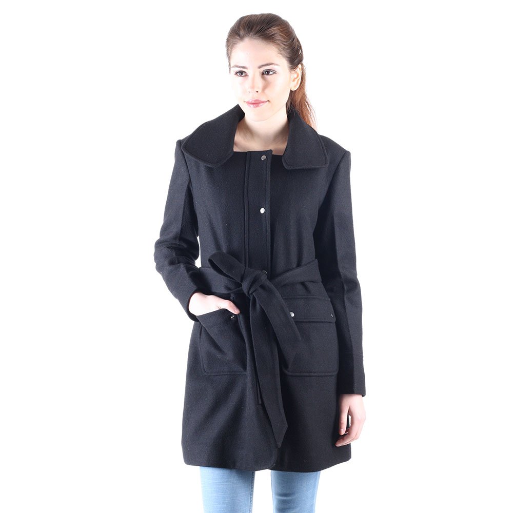 owncraft black wool coat for women