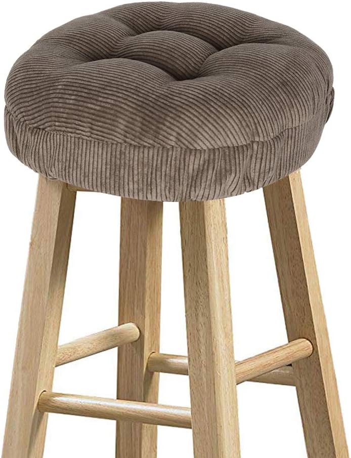 baibu Stool Covers Round, Super Soft Corduroy Round Bar