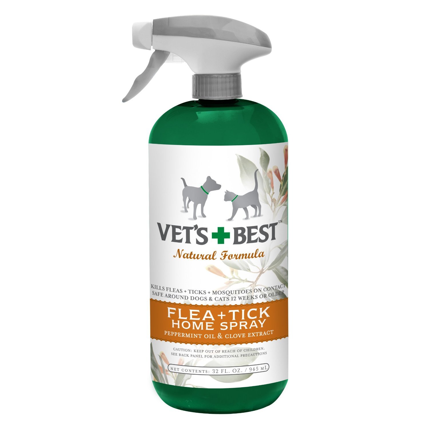 Reviews Brand New Vets Best Natural Flea + Tick Home Spray 32oz "Dogs
