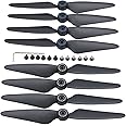 Blomiky 2 Sets 8 Pack F7 Foldable Propellers Replace Spare Pros Compatible with Bwine F7GB2 F7 SJRC F7S F7 4K 9800FT RC Quadcopter Drone F7 Propeller 2