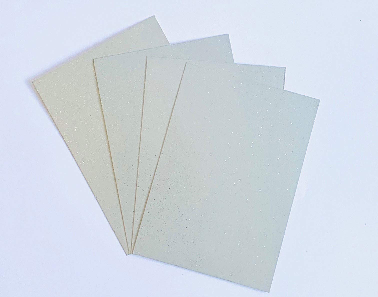 House of Card & Paper Silver Glitter Card 8 x 8 240gsm (Pack of 25 Sheets)