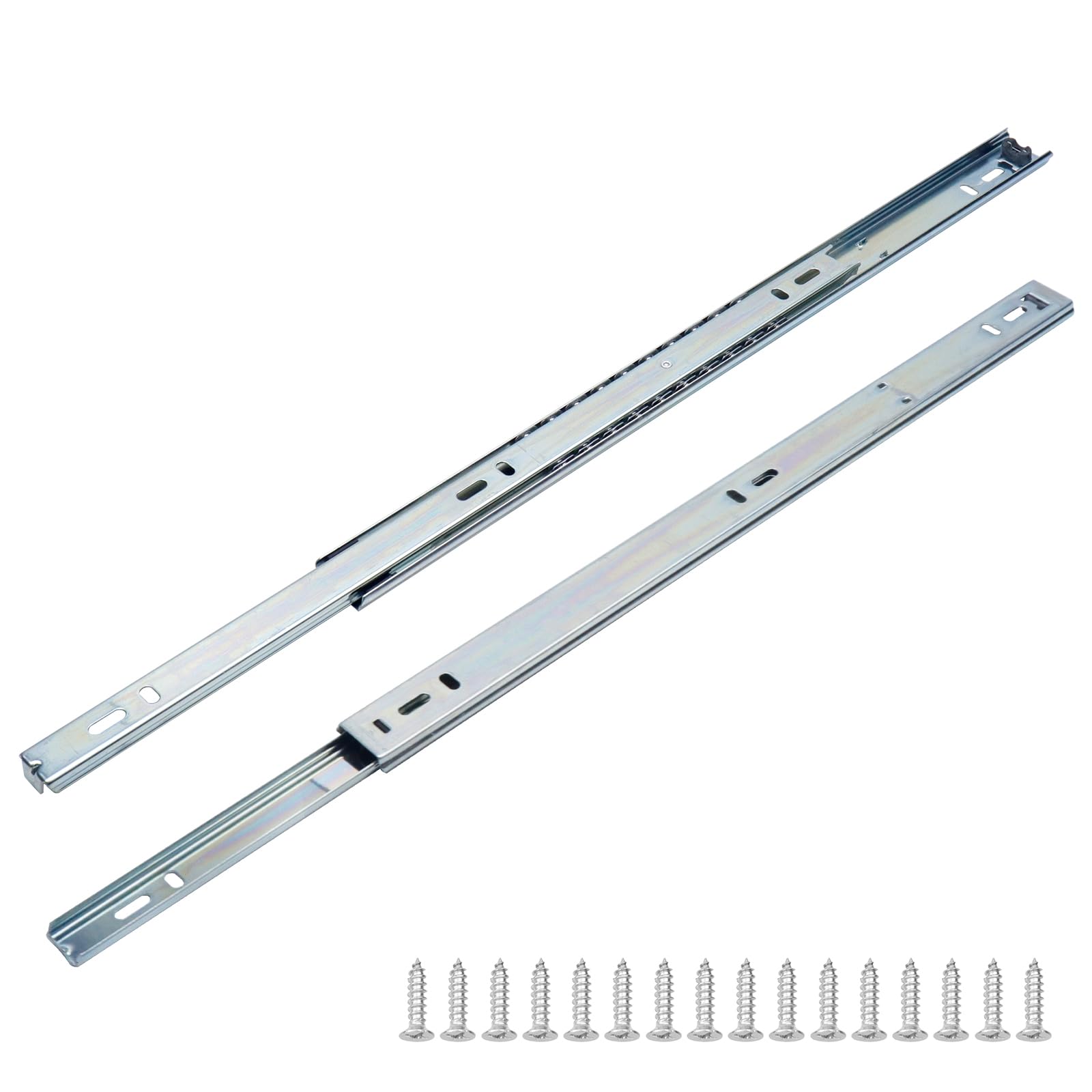 Photo 1 of Coshar 15-Inch Drawer Rails Side Mount Heavy Duty Ball Bearing Rails Runners Full Extension Drawer Track for Dresser, Cabinet, Kitchen(1 Pair)