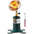 6200BTU Propane Heater with Windproof USB lighter, Gas Heater Camping, Cordless with Cylinder Stand (Fuel not included)