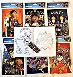 12 COCO Disney PIXAR Coloring Books and 48 Crayons Set Children Disney Party Favors Bag Filler