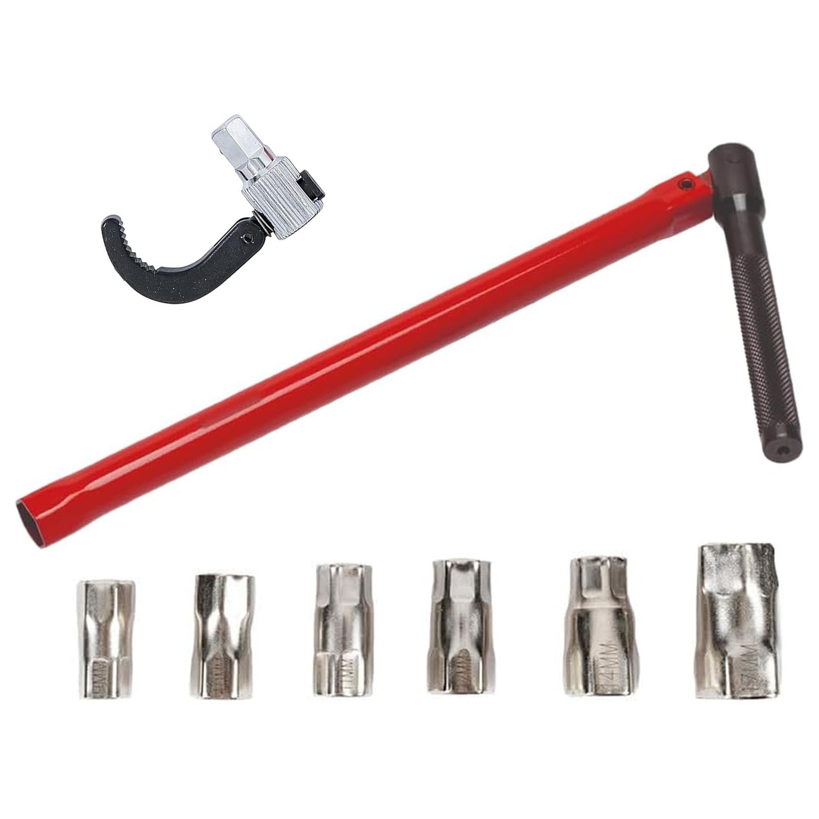 GIONAR 8-Piece Stand Tap Nut Wrench Set, Universal Tool for Tap Assembly, Fittings Keys, Set for Plumbing Installations, Water Crane Tool Kit with Claw