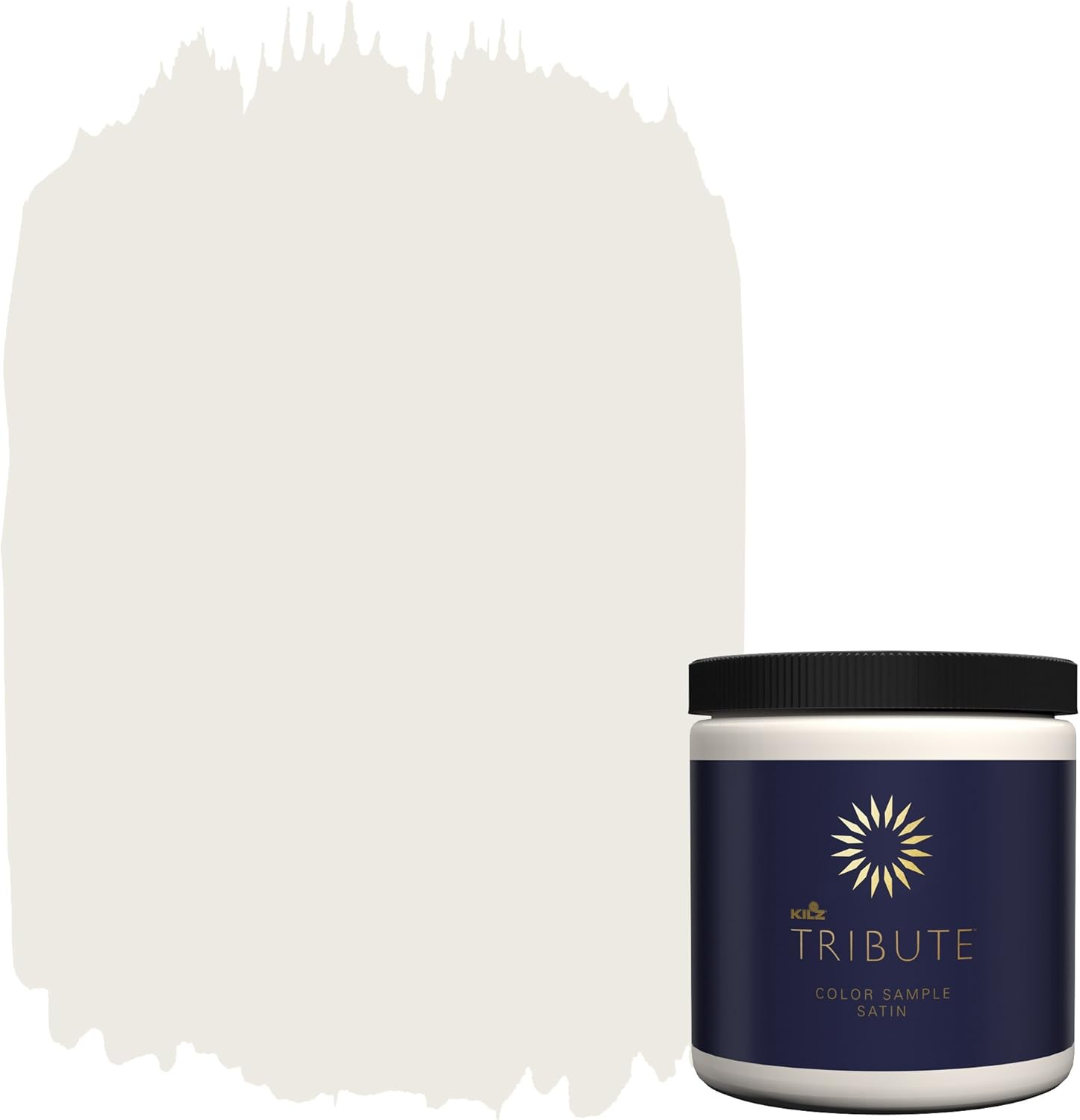 KILZ Tribute Interior Satin Paint & Primer in One, 8 oz Sample, White