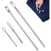 4Pcs Drawstring Threader Kit Stainless Steel Tool with Spring Pliers Pins